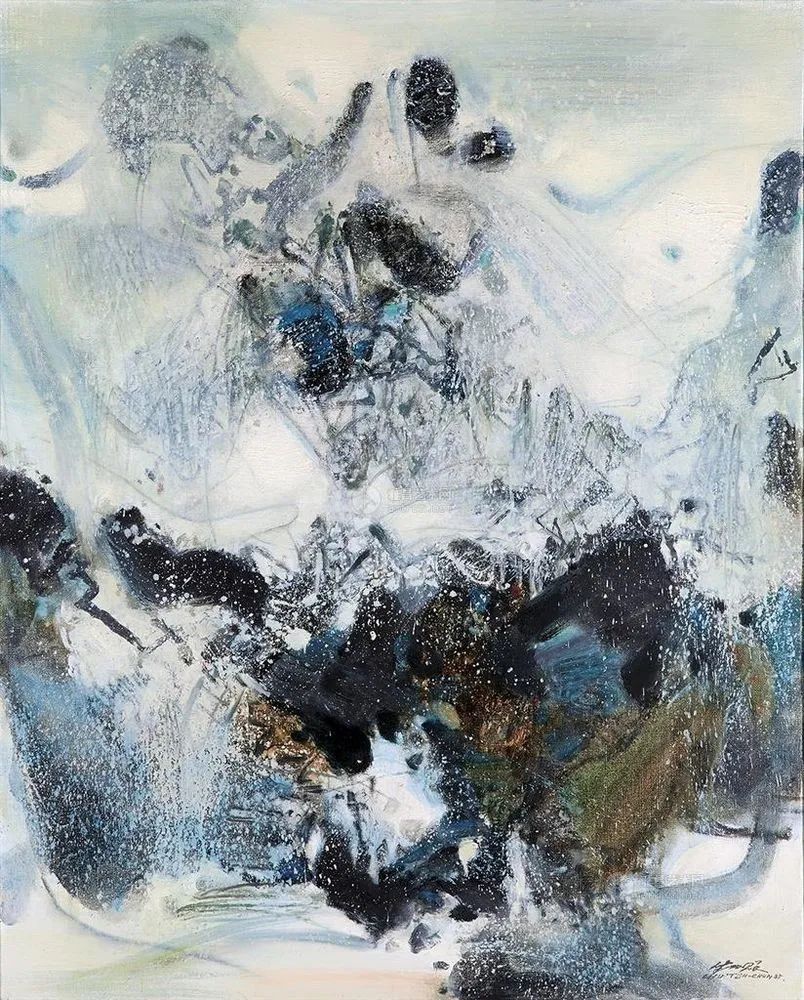 以色彩写诗,具象转抽象,法籍华裔画家朱德群作品欣赏