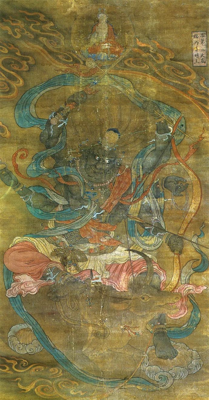 馬首明王觀音菩薩的化身,即密宗六觀音之馬首觀音.