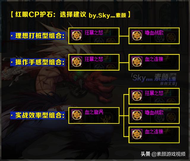 dnf:红眼cp护石符文选择分析,搭配很灵活,毕业很简单
