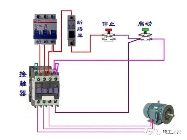 開關電機斷路器電熱偶電錶接線圖非常齊全快囤起來吧