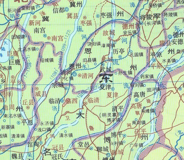 山東河北兩省之間的衛運河是隋朝大運河永濟渠的一部分嗎