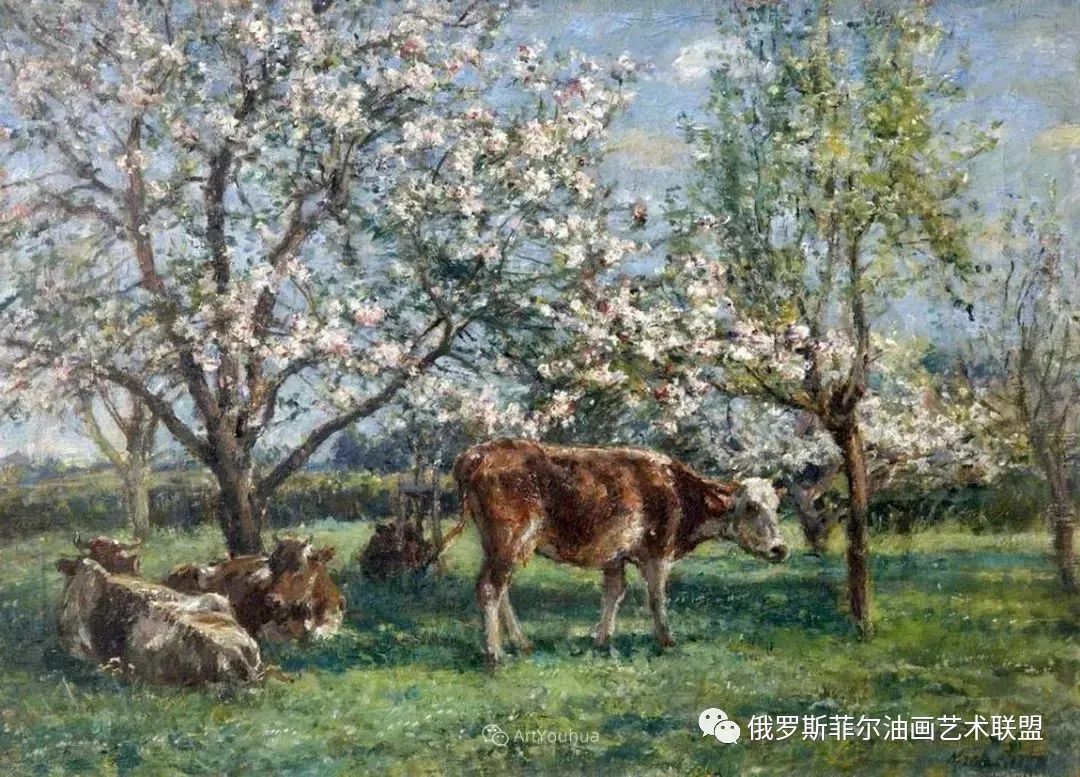 美國印象派畫家威廉馬克費舍爾風景油畫作品賞析