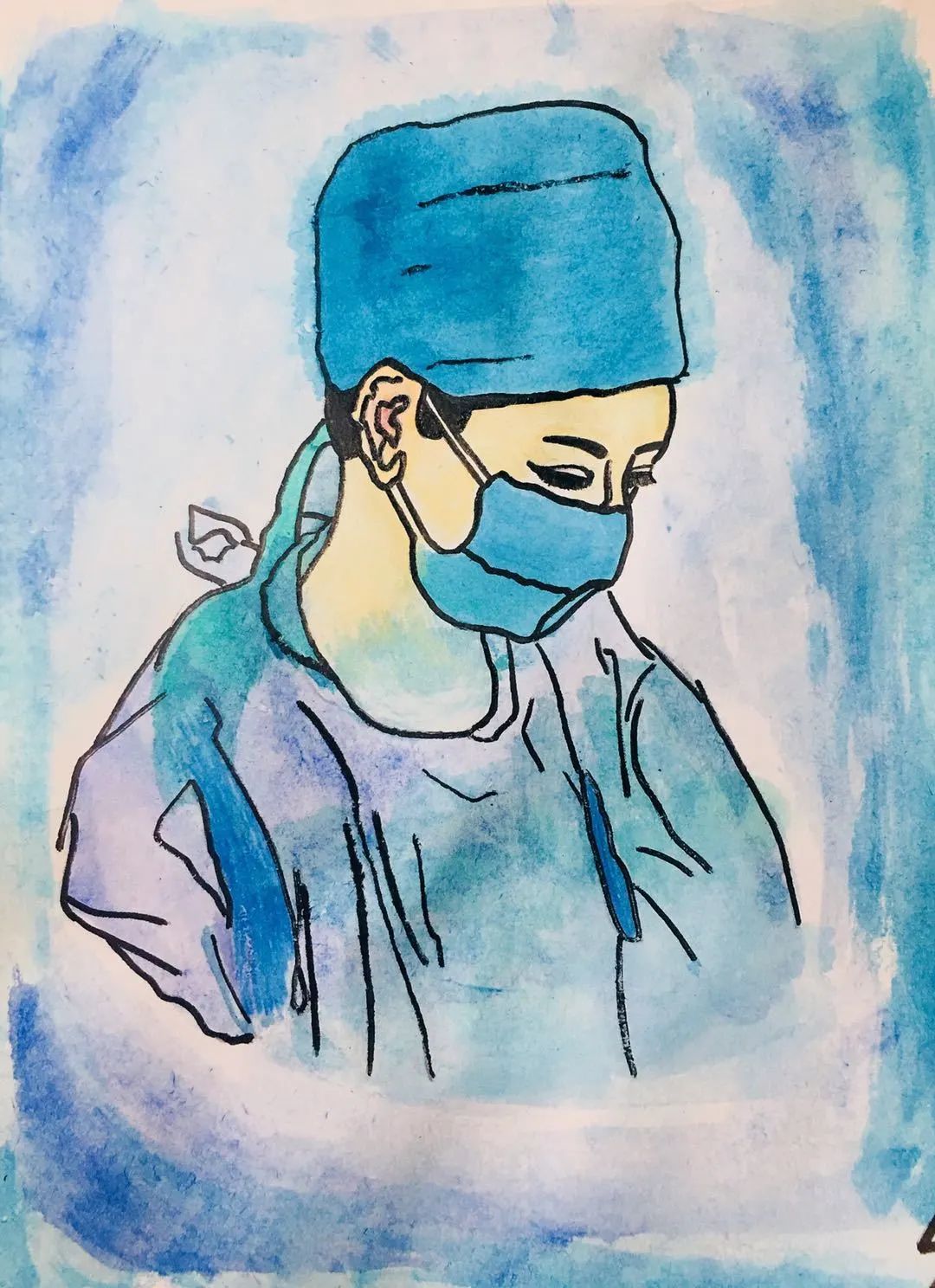 画中有话 抗击疫情——我校开展高中生主题绘画创作活动