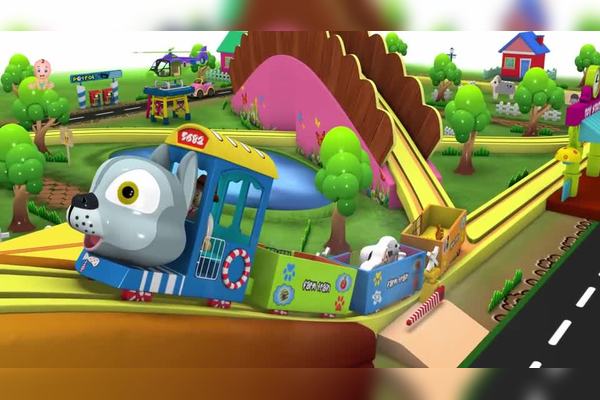开心小镇的农场和小火车