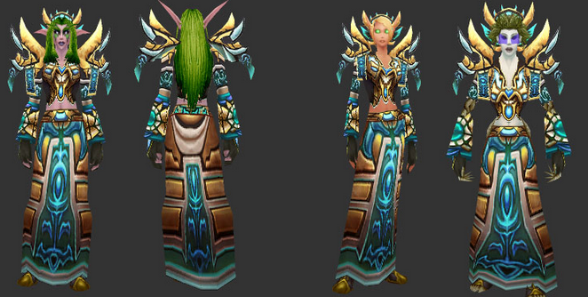 魔兽世界t2套装能用?亡灵穿t2帅气,暗夜精灵穿着像大马猴!_怒气