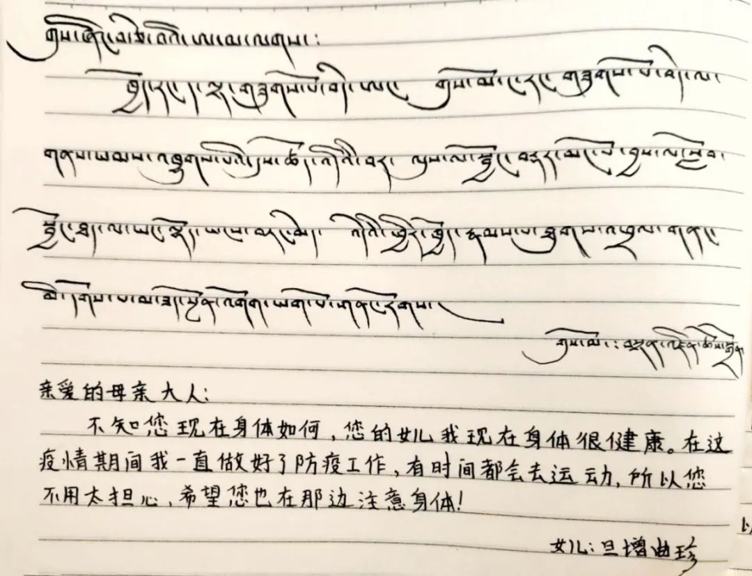 藏文作文我的梦图片