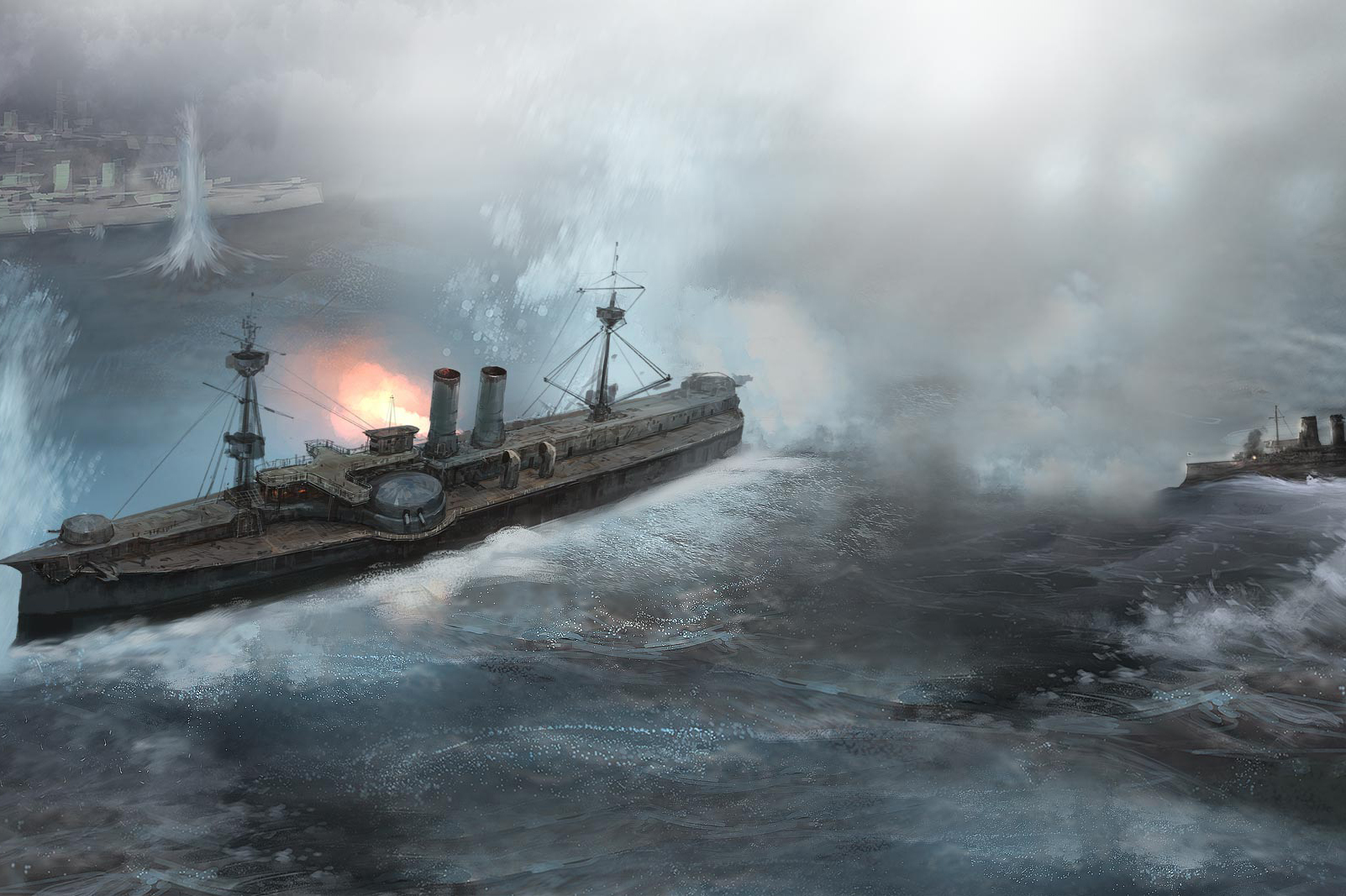 黄海海战时,速度最慢,火力最弱的超勇与扬威号巡洋舰立刻成了日军围攻