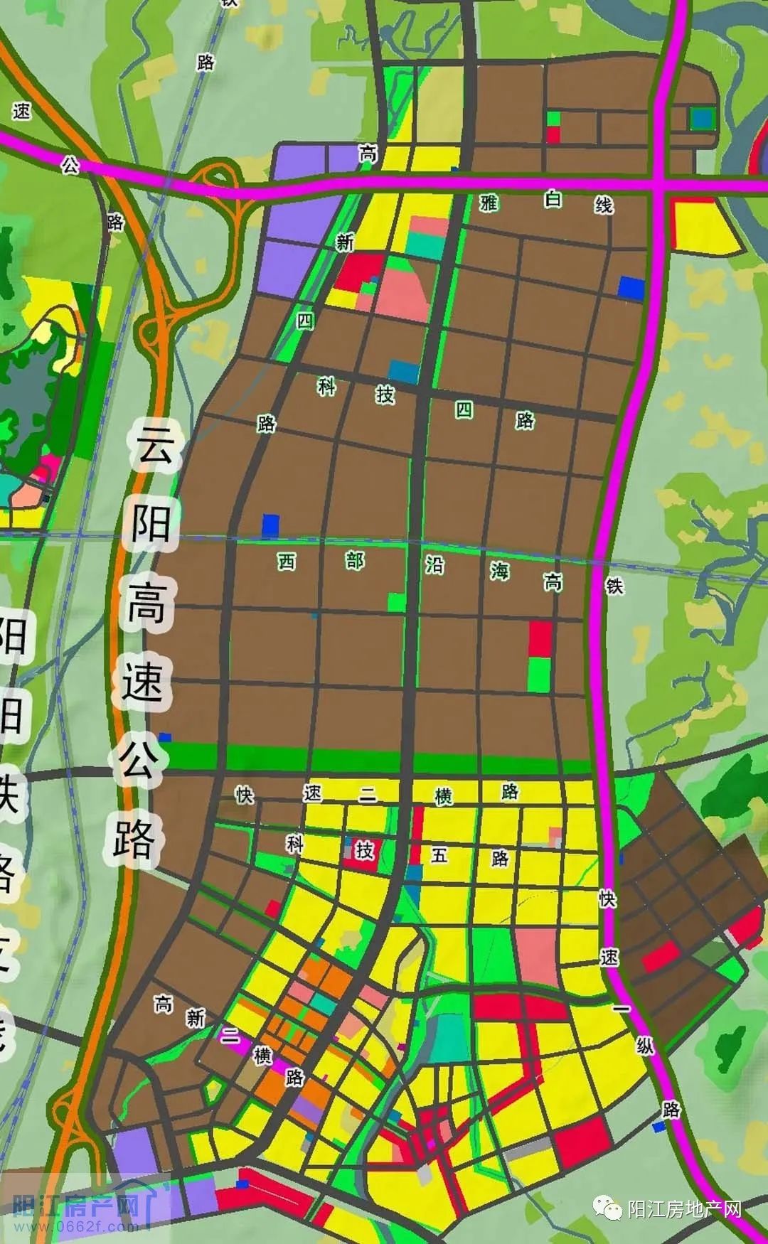阳江市中洲新城规划图图片