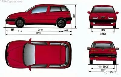 70张汽车三视图