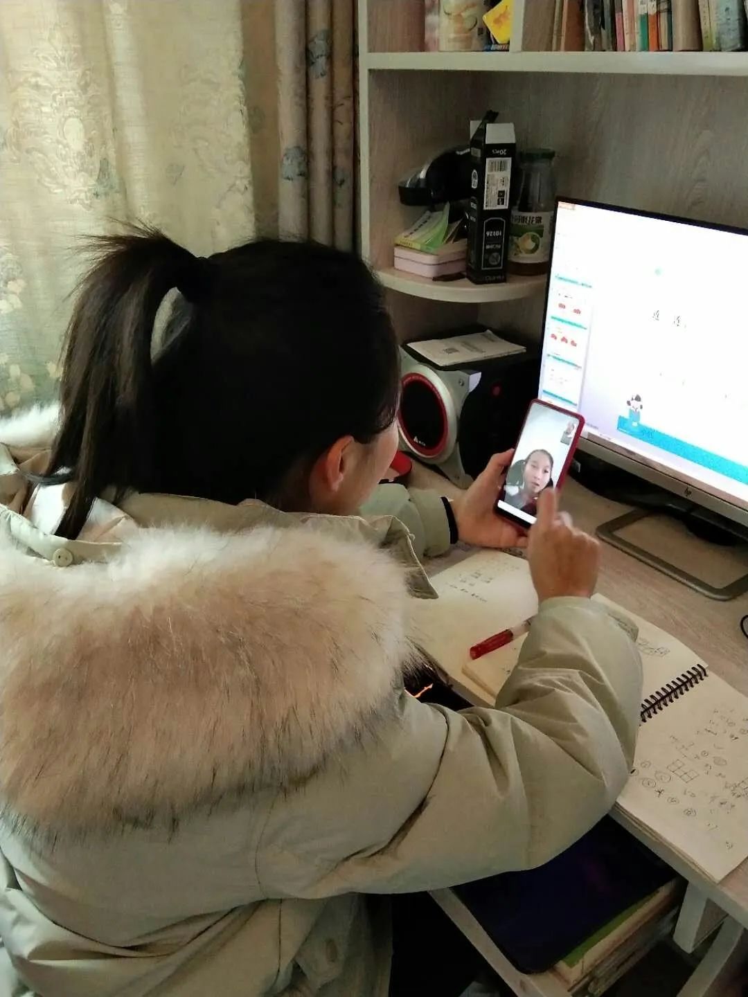 大路神堂小学停课不停学一个也不能少