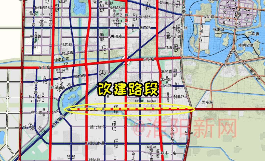 规划图公布计划新建道路条改造旧路12条周口这个区道路将有大变化