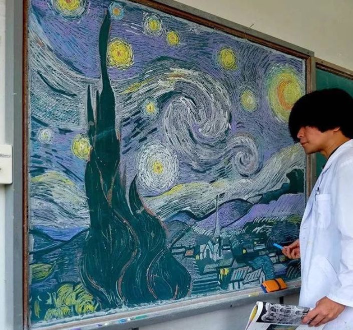 日本老师停课期绘《鬼灭之刃》黑板报,原因让人感动:为了毕业生