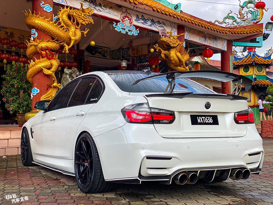 白色代表高贵宝马代表操控13款宝马f30改装案例