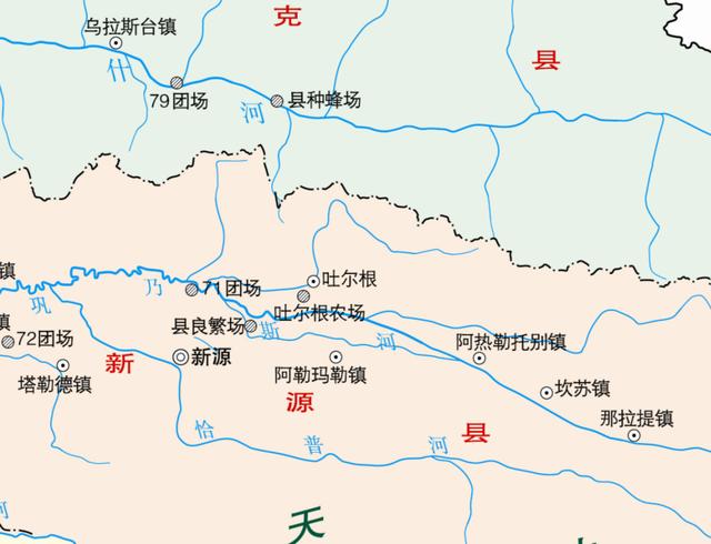 新疆伊犁新源县地图图片