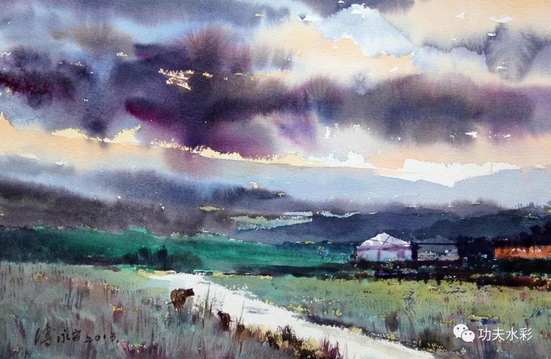 中国当代水彩画家付永宁作品