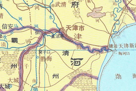 北宋时,黄河夺海河(当时称界河)河道在入海,就成为了宋,辽的天然界河