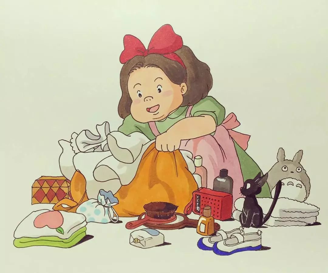 我不是胖是可爱她把宫崎骏的动漫角色画胖100斤简直萌哭了