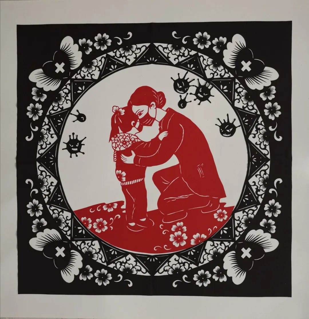 剪纸作品 郑春华《十二生肖剪纸战"疫"》||剪纸作品洪梅弟,郑平芳