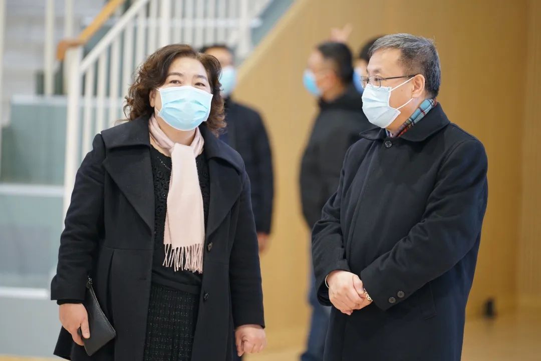 北京市副市长张家明,市政府副秘书长韩耕,市教委主任刘宇辉,海淀区委