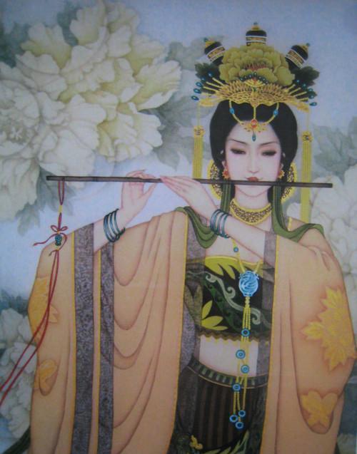 工笔画女画家韩德珠工笔重彩人物作品欣赏