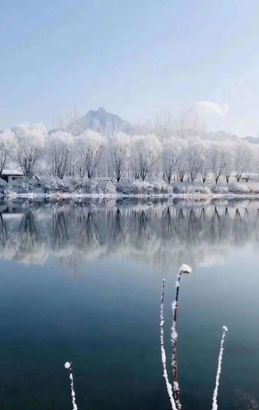 昨晚下雪过后密云变成了这样画面太美