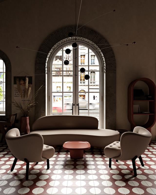 "the client wanted an ultra-modern space juxtaposed with a