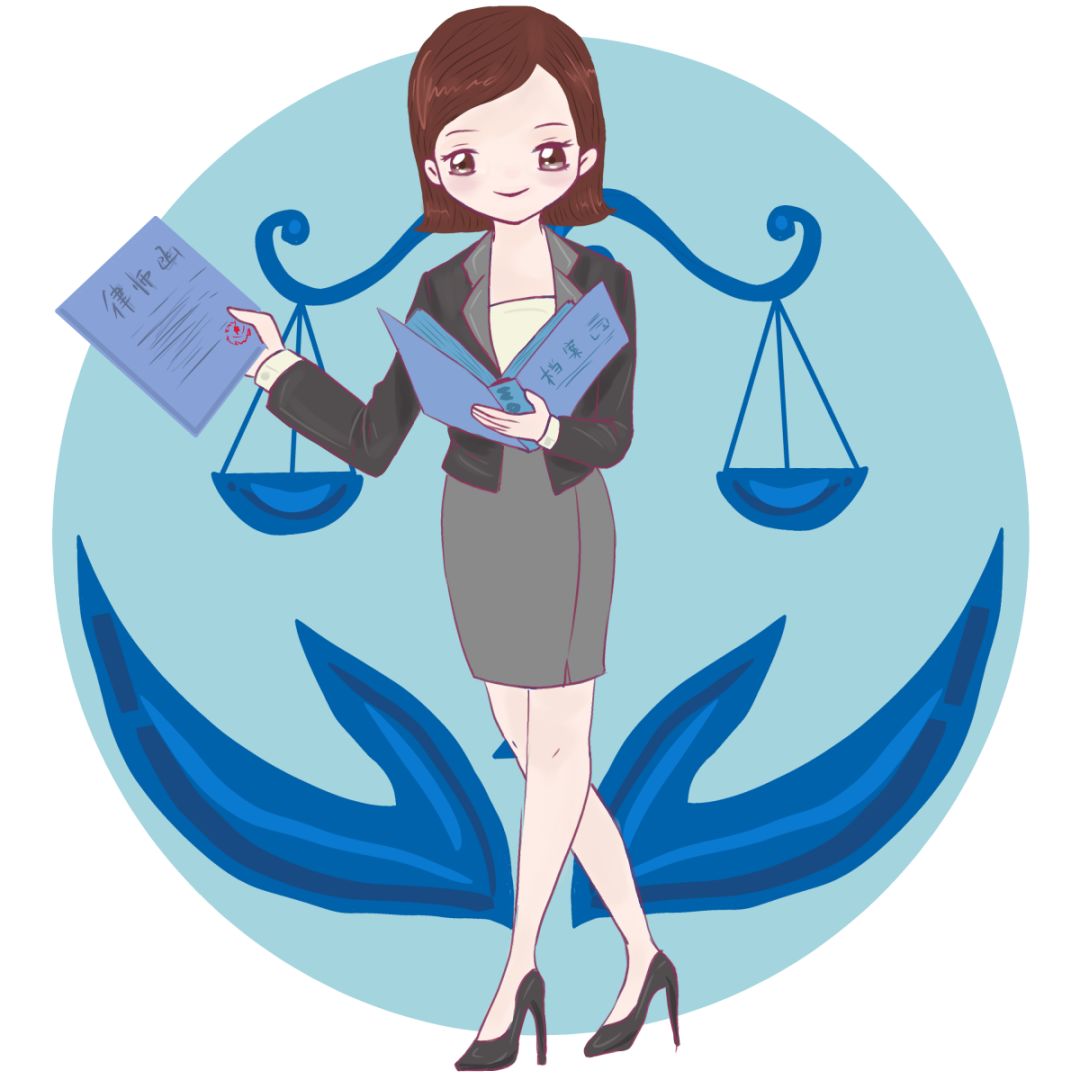 女律师职业卡通头像图片