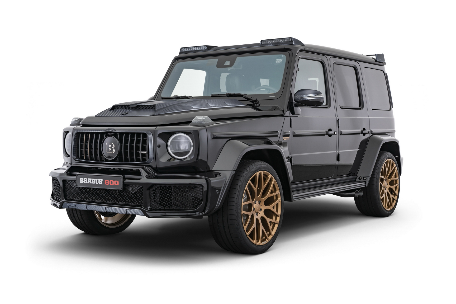 基于奔驰amgg63打造的brabus800黑金版