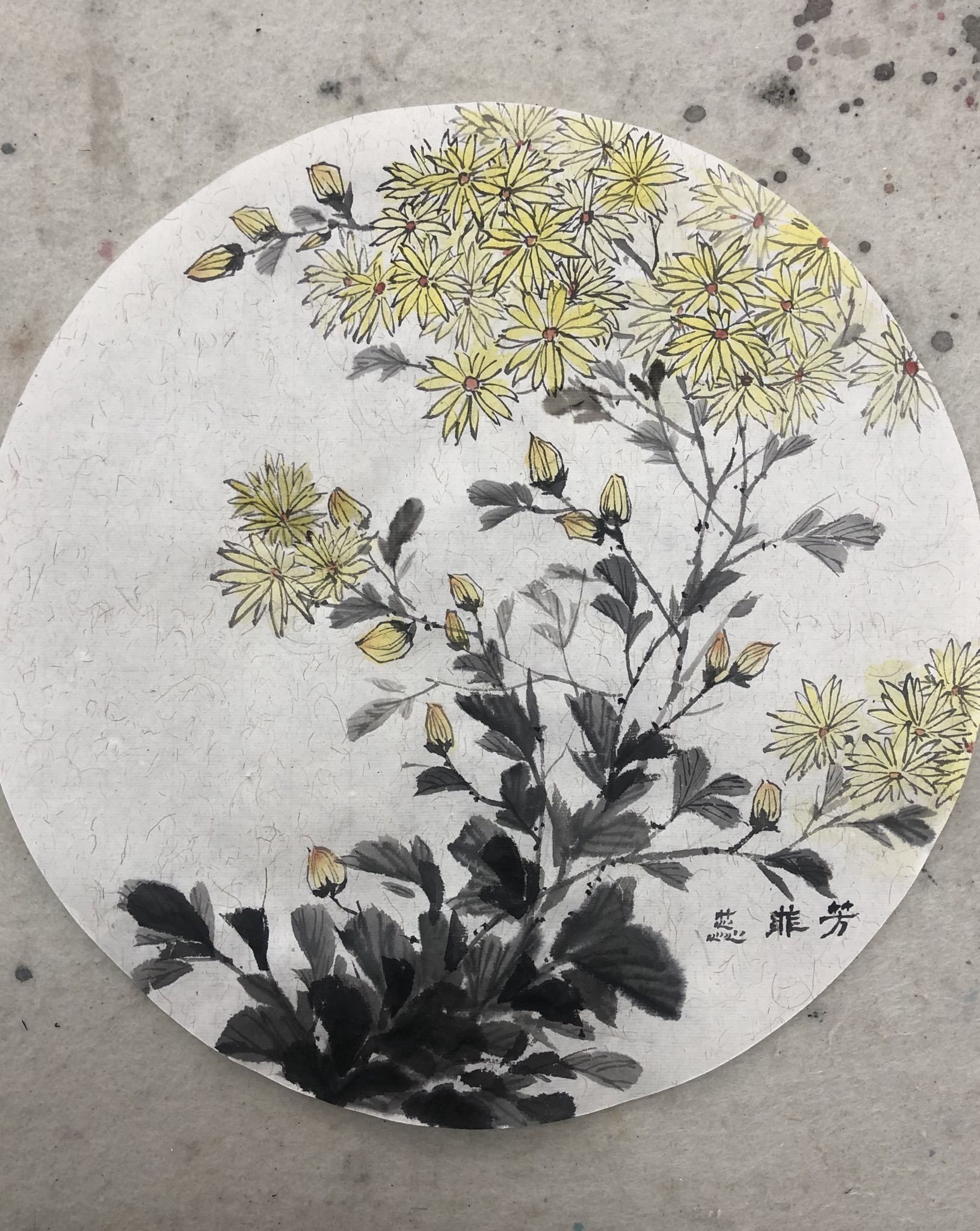 国画小品小野花的绘画步骤