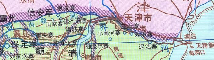 北宋时,黄河夺海河(当时称界河)河道在入海,就成为了宋,辽的天然界河