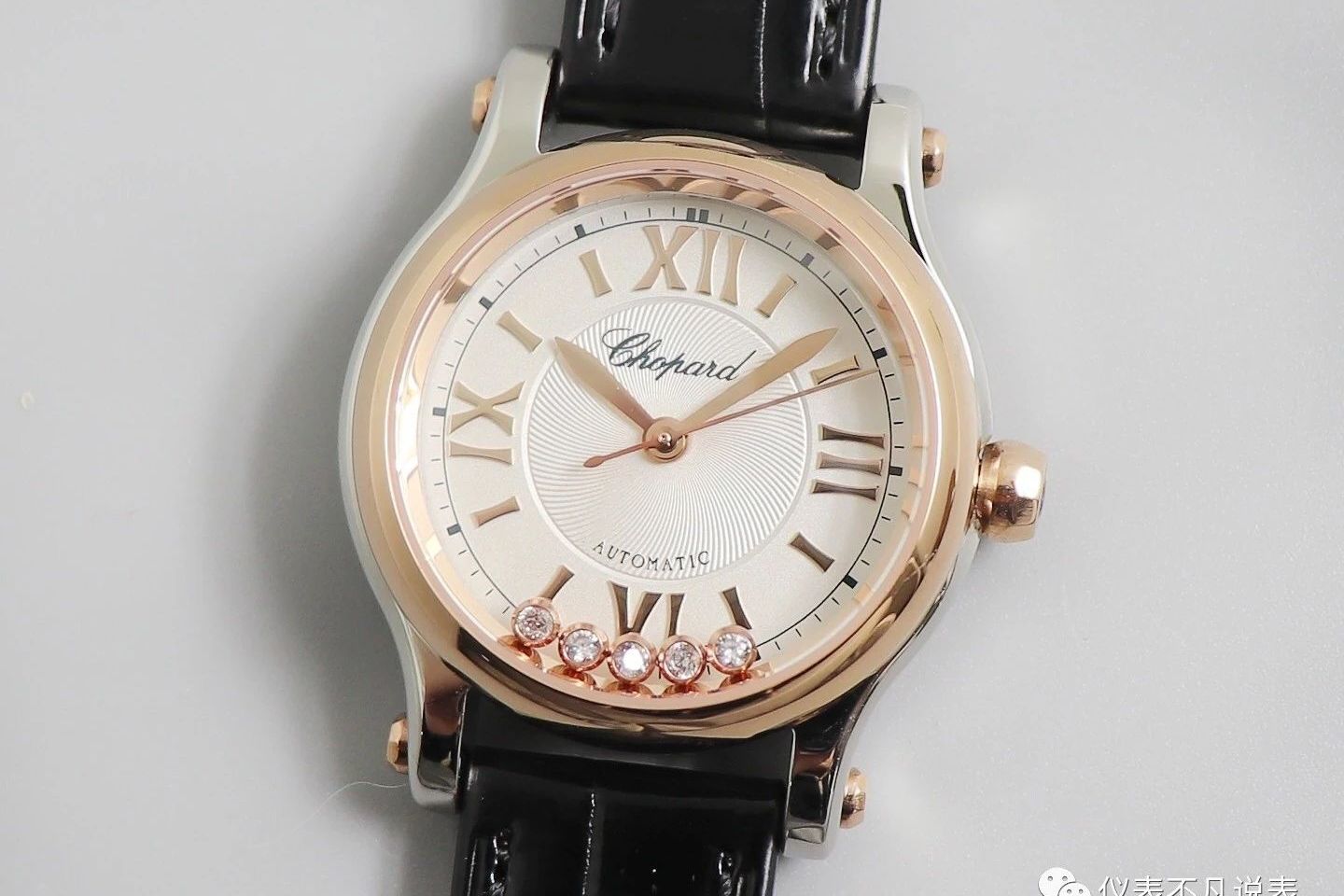 yf厂萧邦快乐钻石五钻金圈腕表