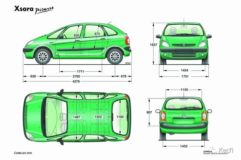 70张汽车三视图
