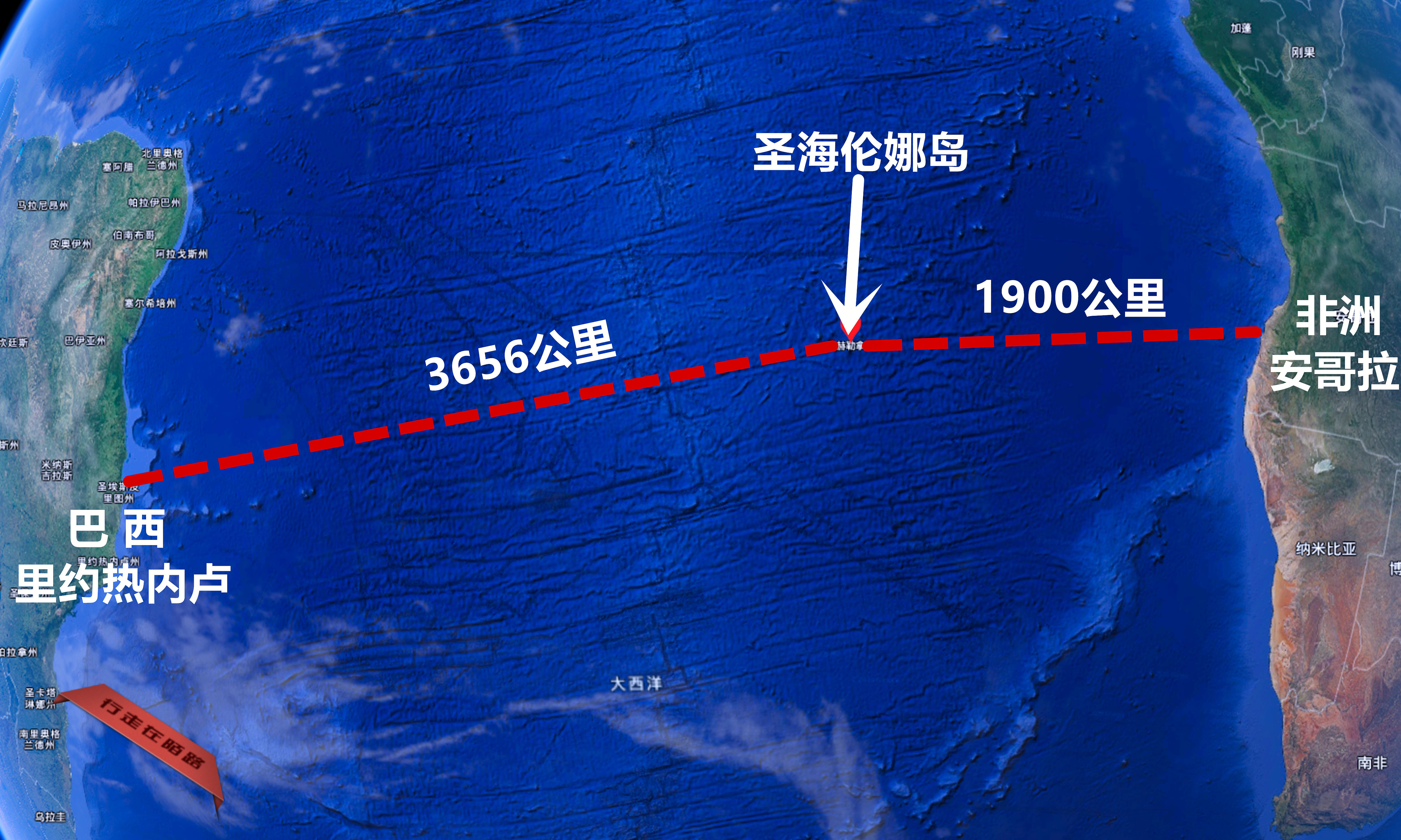 圣赫勒拿岛地图图片