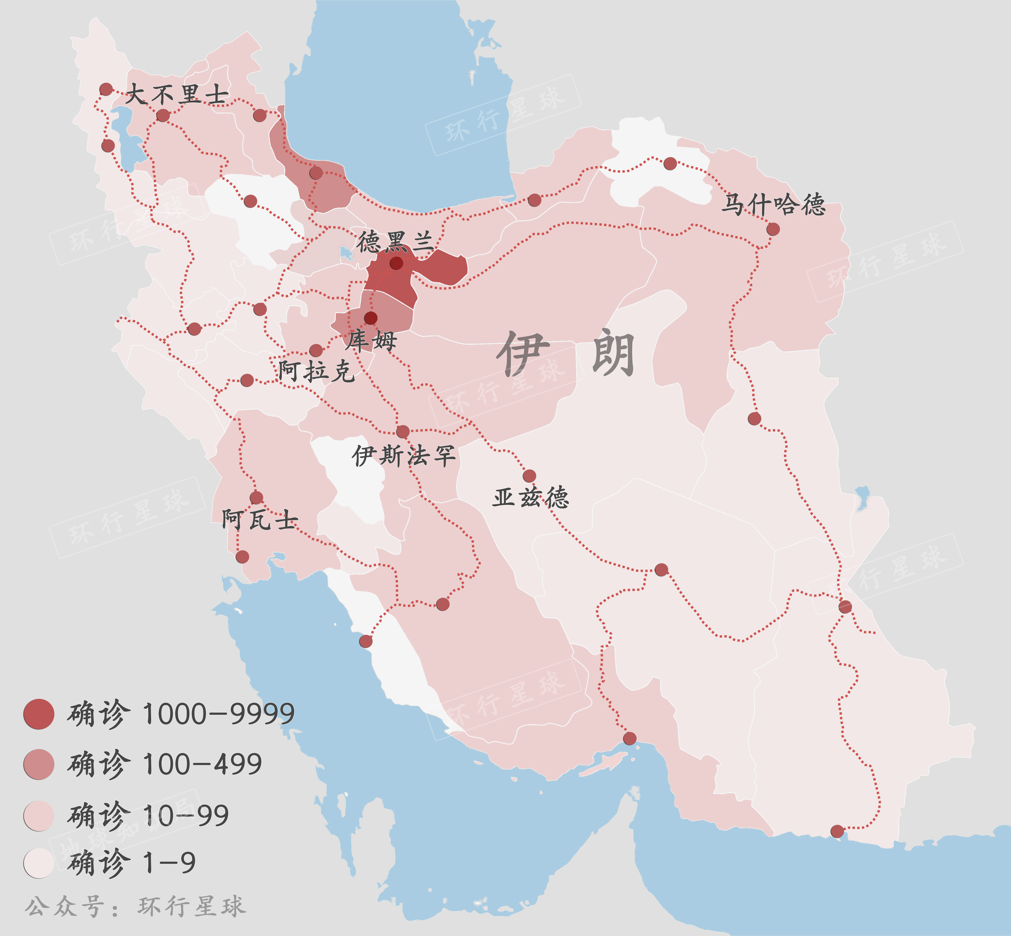 伊朗人口密度地图图片