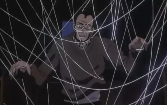 死者均被蜘蛛网缠住,身体扭曲,表情狰狞,整个画面深深地烙印在了童年