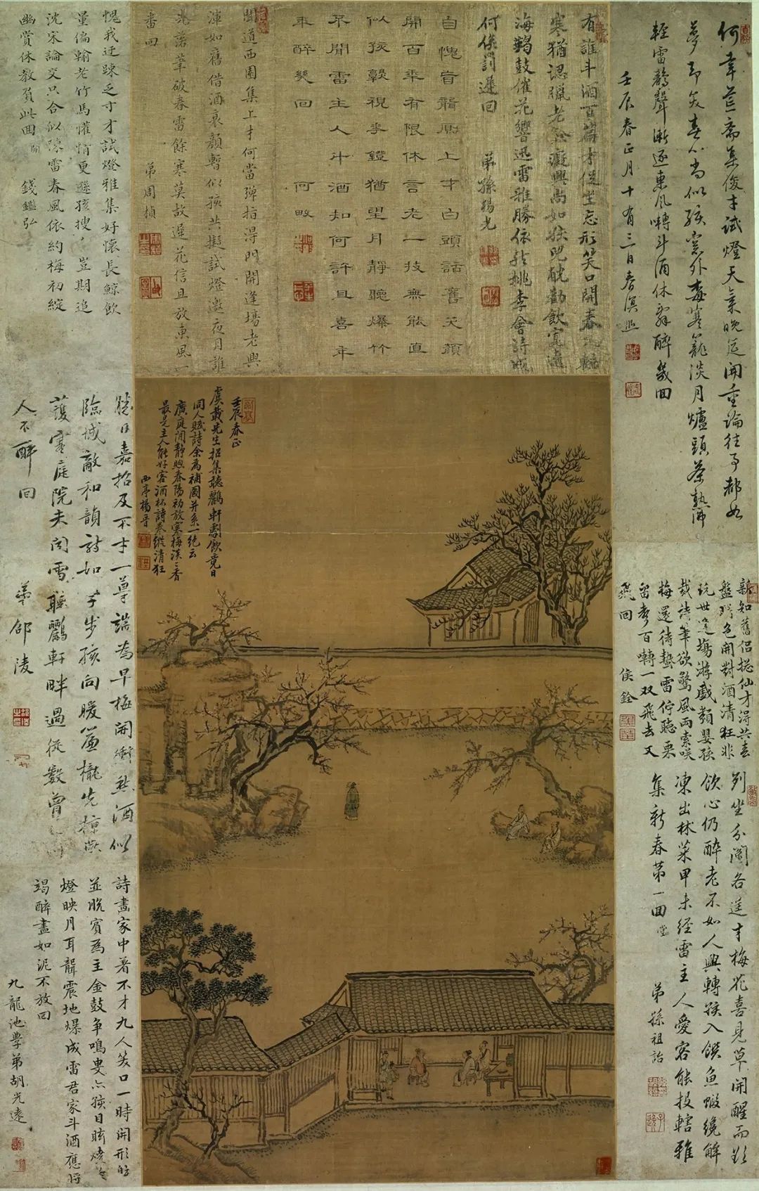 清 杨晋《听鹂轩清集图》轴杨晋1644—1728字子和子鹤号西亭自