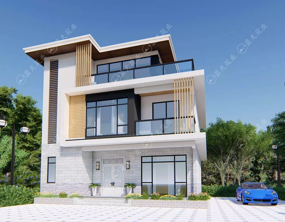 别墅现代设计适合农村建的绝佳户型雅致大方