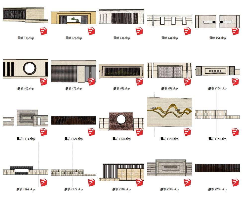 新中式景墙怎么才能快速建模