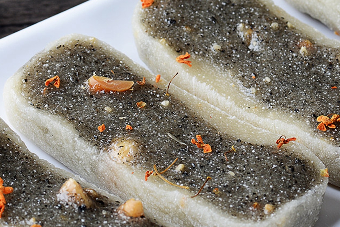 温州苍南名吃黑芝麻软糕纯手工制作好吃还不贵