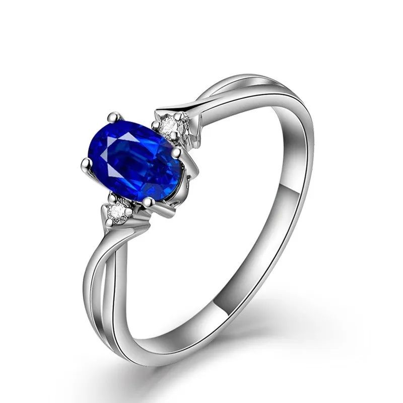 椭圆形蓝宝石戒指款式200305期