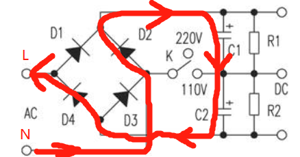 開關電源110v220v轉換開關原理的詳解