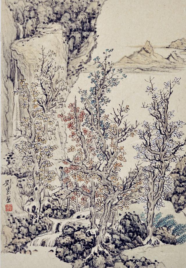 2016年爱艺媒体采访青年山水画家刘震艺术的多样化会成为创作的动力