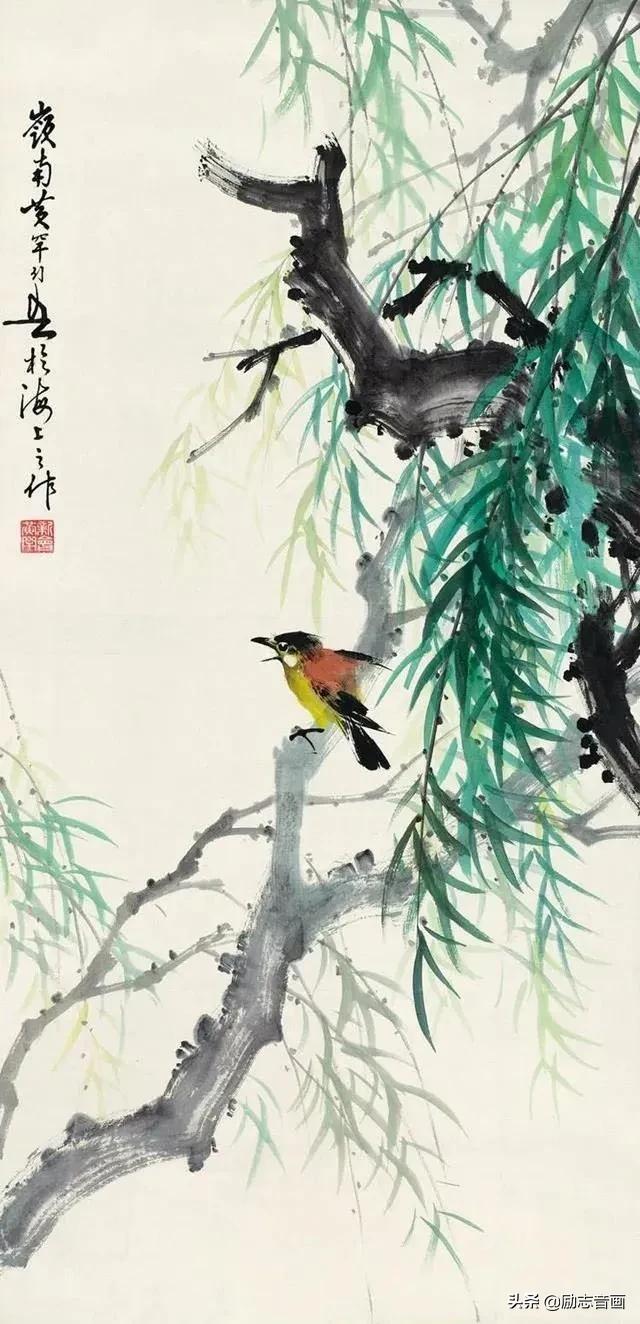 黄幻吾 杨柳春风黄幻吾 杨柳春风黄幻吾 江南春晓傅抱石 春风拂堤万千