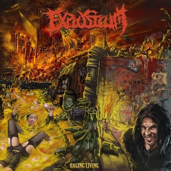 来自南昌的thrash metal attack—explosicum(爆浆)上列作品的插画师