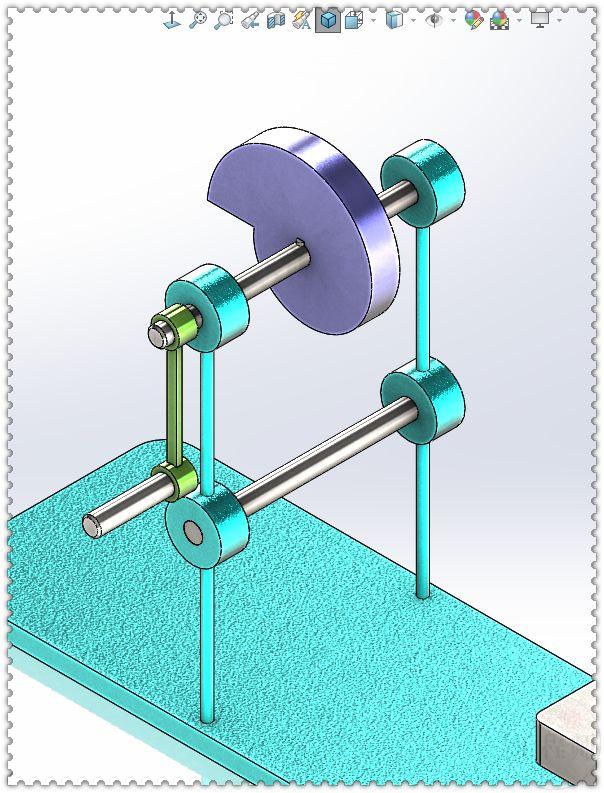 用solidworks设计一个手摇凸轮锤机构