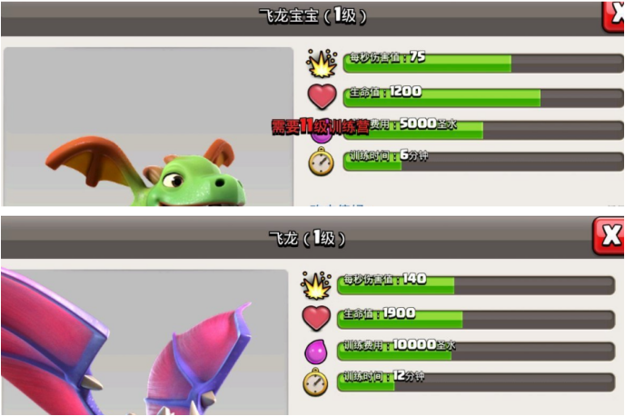 部落冲突吧热议20人口飞龙输出仅为龙宝一半为何龙宝不火