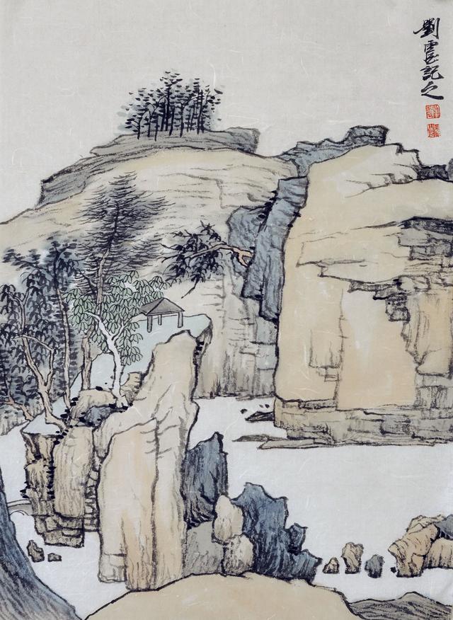 2016年爱艺媒体采访青年山水画家刘震艺术的多样化会成为创作的动力