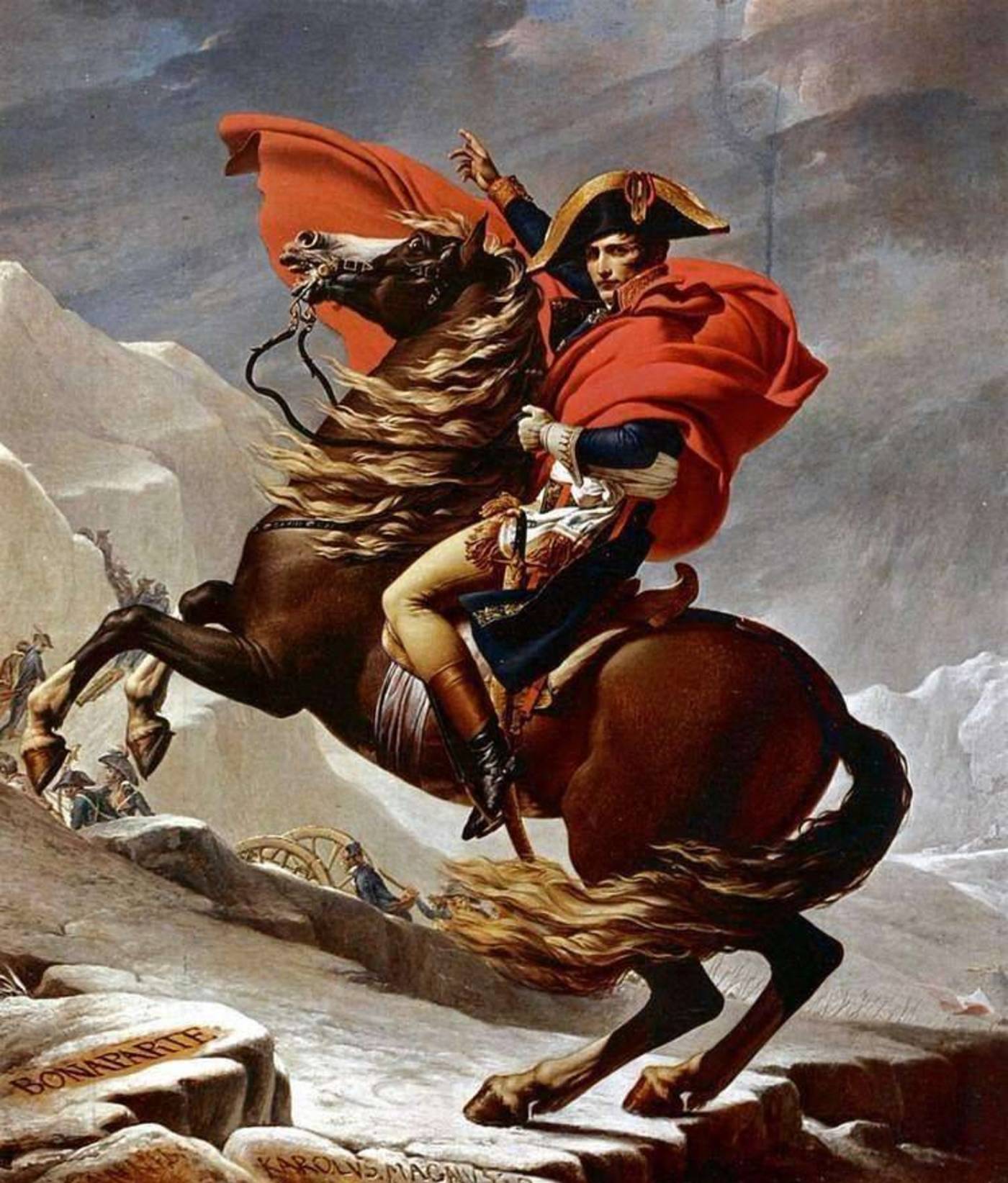 拿破仑骑马油画的意义图片