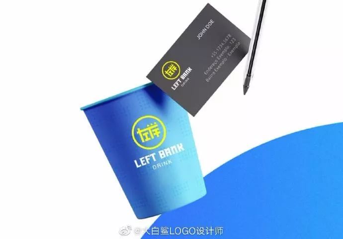 大白鲨logo设计作品饮品类