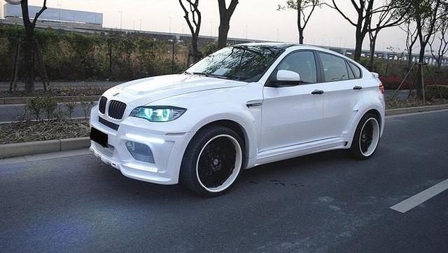 子弹头巨人宝马x6安装hamann宽体套件